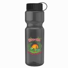 Champion - 28 oz. Transparent Bottle with Tethered lid and Digital Imprint